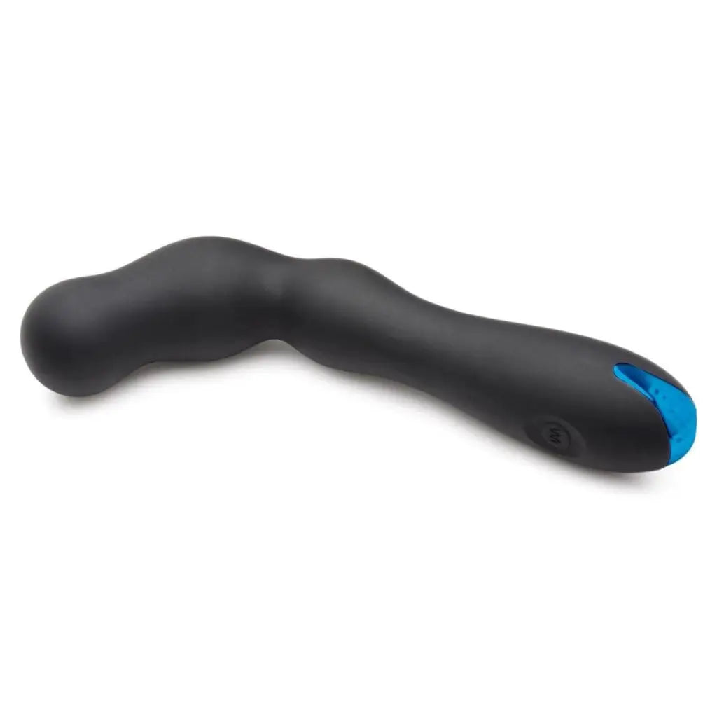 Trinity Vibes Prostate Vibrator Black 12x Silicone Beaded Prostate Vibrator at the Haus of Shag