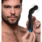 Trinity Vibes Prostate Vibrator Black 12x Silicone Beaded Prostate Vibrator at the Haus of Shag