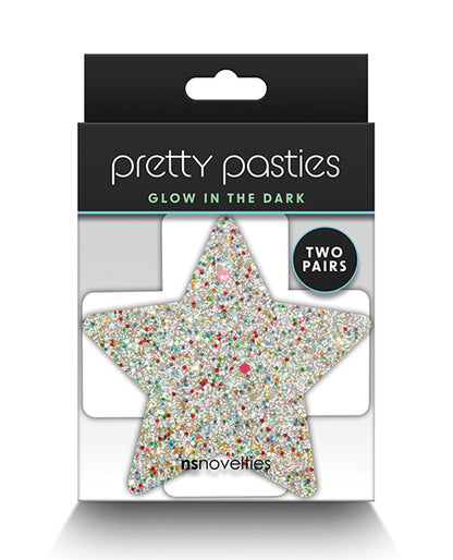 Pretty Pasties Star & Cross Glow 2 Pair