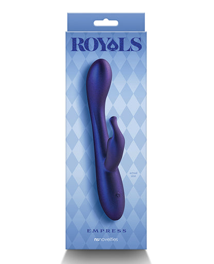 Royals Empress Rabbit Vibrator Metallic Blue