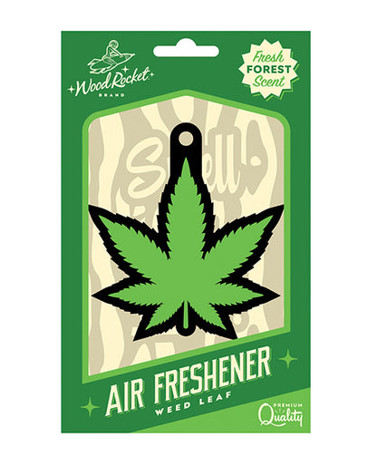 Wood Rocket Air Freshener Green Leaf