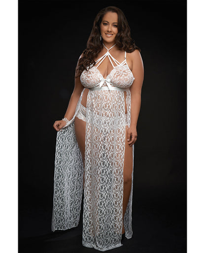 Lace Night Gown W/lace Panty