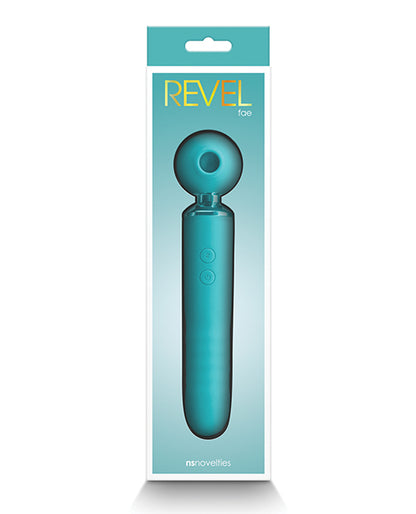 Revel Fae Thrusting & Throbbing Stimulator with Air Pulse Teal