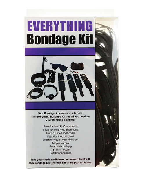 Ple'sur 12-Piece Everything Bondage Kit Black