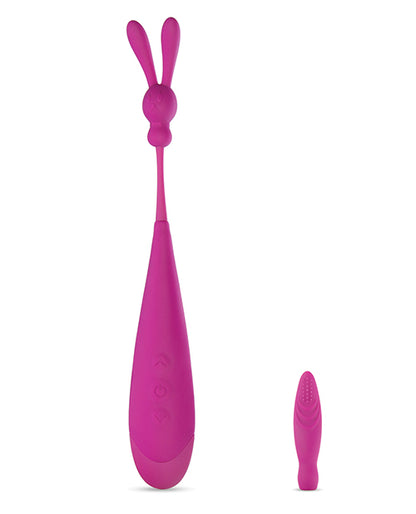 Blush Noje Quiver Silicone High Frequency Oscillation Vibrator with 2 Attachments Lily