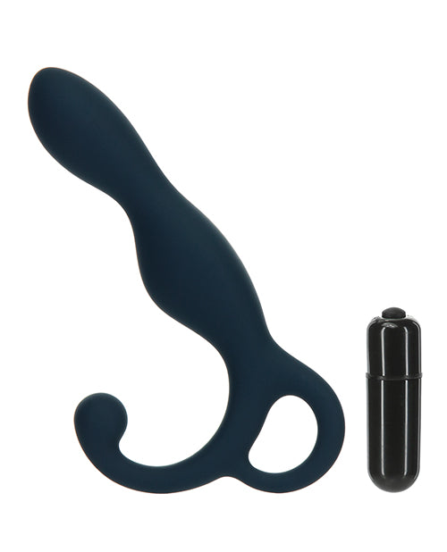 Lux Active LX1 5.75 in. Anal Trainer Silicone With Power Bullet Dark Blue