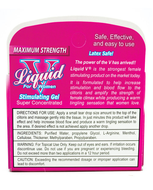 Liquid V  Stimulating Gel for Women (3 Tubes/3.3ml Each)
