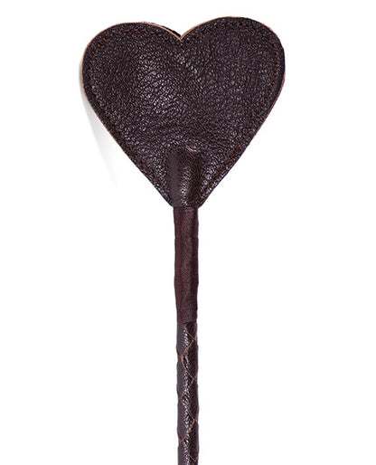 Spartacus Heart Crop - Brown Leather