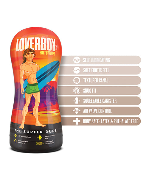 Loverboy The Surfer Dude Self-Lubricating Anal Stroker Beige