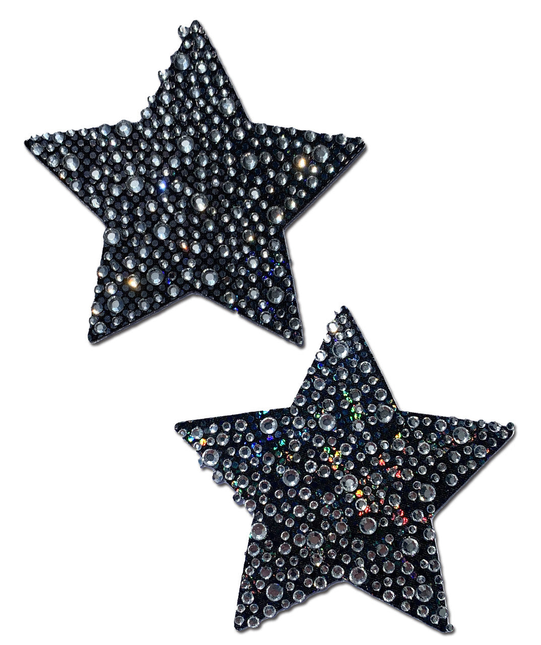 Pastease Crystal Sparkling Star Pasties Silver