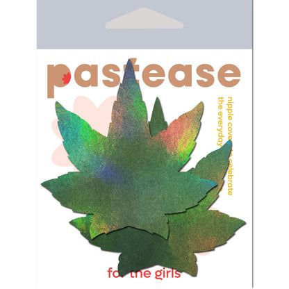 Pastease Indica Pot Leaf Green Holographic Weed