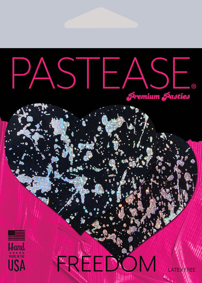 Pastease Splatter Holographic Heart