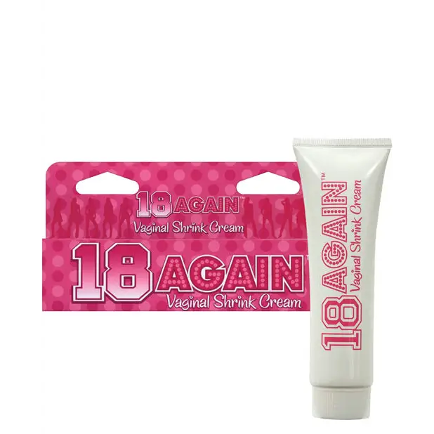 I Can Vegaa Lip Cream and 18 Again Vaginal Shrink Cream displayed together