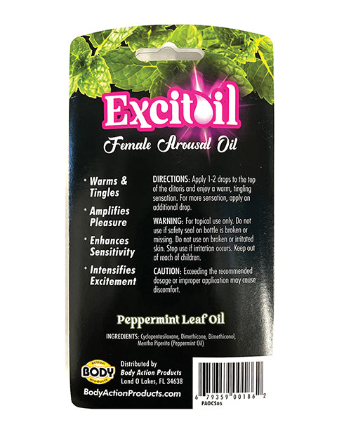 Peppermint Arousal Oil .5oz Bottle Carded