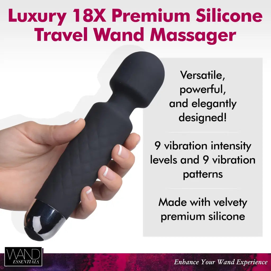 18x Luxury Silicone Travel Wand - Massagers-small