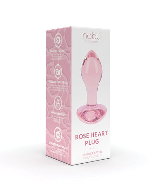 Nobu Rose Heart Plug - Pink