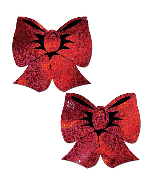 Pastease Red Holographic Bow Fuller Coverage