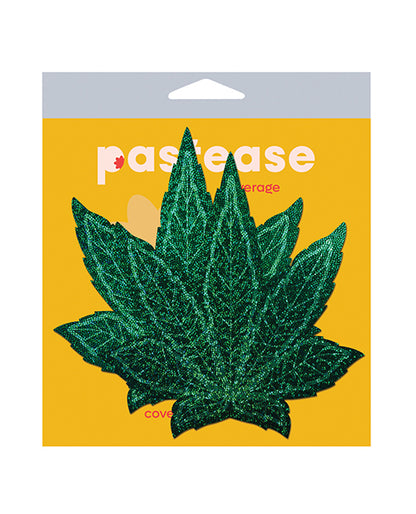 Pastease Pot Leaf Glitter Green Fuller Coverage