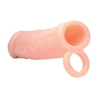 2 Inch Silicone Penis Extension with ring attachment - Flesh-colored cylindrical sex toy