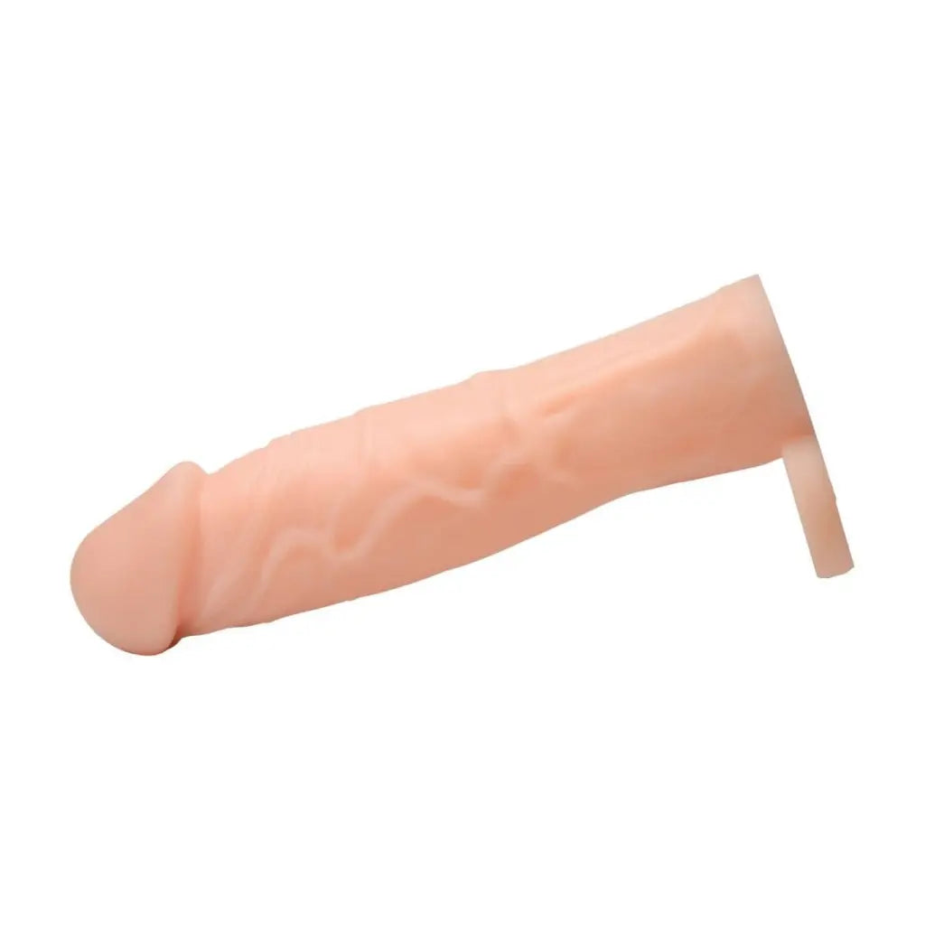 2 Inch Silicone Penis Extension - Flesh-colored Phallic Toy with Flared Base