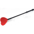 20in Flexi Crop- Red Heart Shape Leather Tip - Bondage Fetish & Kink