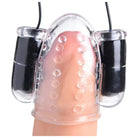 Trinity Vibes Vibrator Clear 20x Deluxe Dual Vibrating Head Teaser at the Haus of Shag