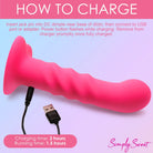 21x Vibrating Ribbed Silicone Dildo - Vibrating-dildos