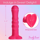 21x Vibrating Ribbed Silicone Dildo - Vibrating-dildos