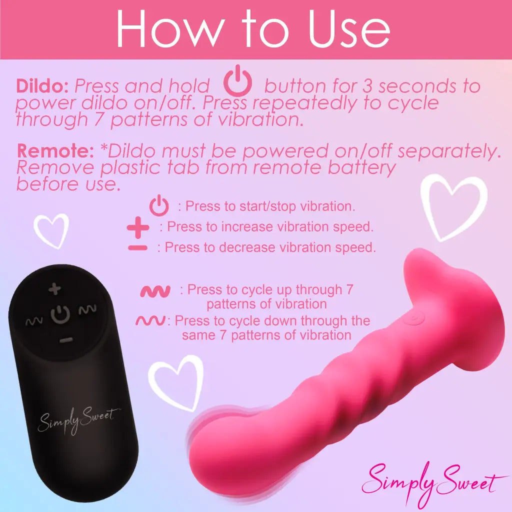 21x Vibrating Ribbed Silicone Dildo - Vibrating-dildos