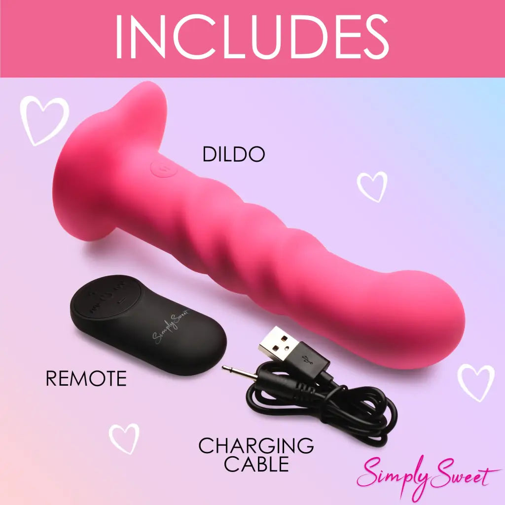 21x Vibrating Ribbed Silicone Dildo - Vibrating-dildos