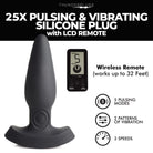 Thunderplugs Plug 25x Pulsing And Vibrating Silicone Plug With Remote at the Haus of Shag