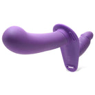 Strap U Strap On Kit Purple 28x Double Diva 2 Inch Double Dildo With Harness And Remote Control at the Haus of Shag