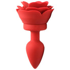 28x Silicone Vibrating Rose Anal Plug With Remote - Powered Butt Plug