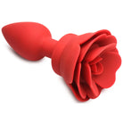 28x Silicone Vibrating Rose Anal Plug With Remote - Powered Butt Plug