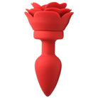 28x Silicone Vibrating Rose Anal Plug With Remote - Powered Butt Plug