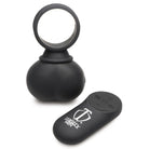 Black ball with white logo, part of 28x Vibrating Balls set, ideal for water-based use