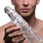 Size Matters Cock Extender 3 Inch Clear Penis Enhancer Sleeve at the Haus of Shag