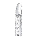 Size Matters Cock Extender 3 Inch Clear Penis Enhancer Sleeve at the Haus of Shag