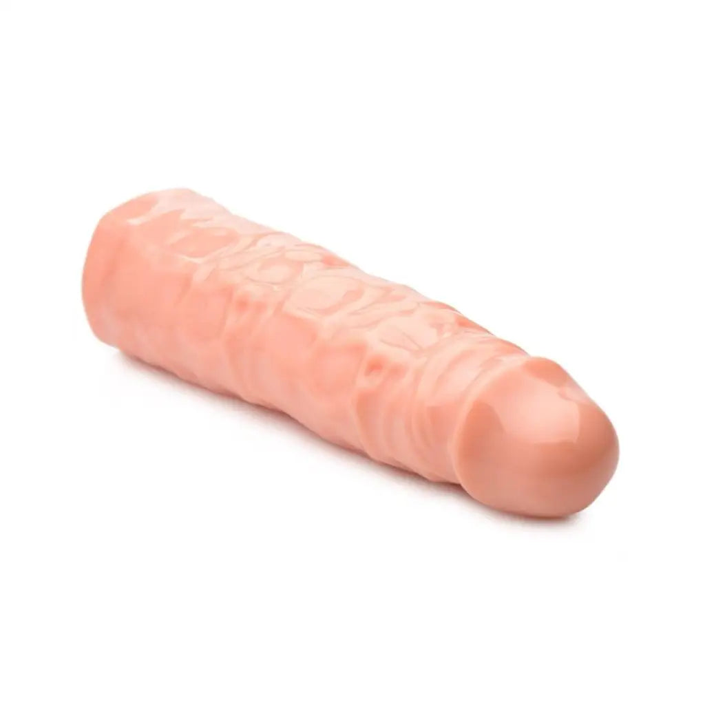 Size Matters Cock Extender 3 Inch Flesh Penis Enhancer Sleeve at the Haus of Shag