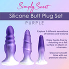 3 Piece Silicone Butt Plug Set - Butt Plug