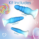 3 Piece Silicone Butt Plug Set - Butt Plug