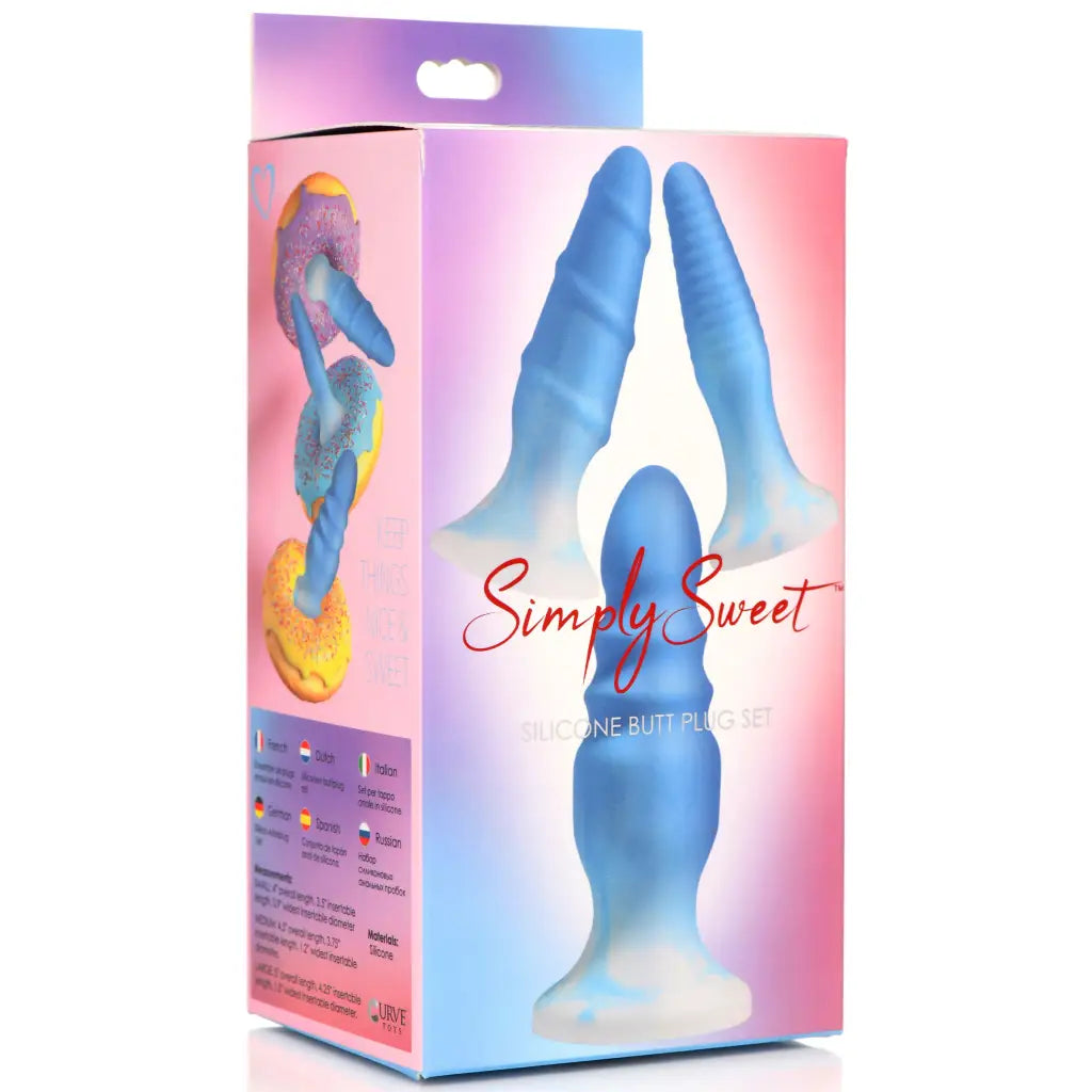 3 Piece Silicone Butt Plug Set - Butt Plug