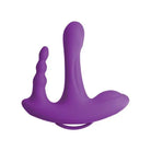 Purple vibrating 3Some Rock N’ Ride with a large, curved tail for an enhanced experience