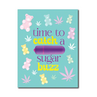 420 Foreplay Sugar Buzz Greeting Card w/Rock Candy Vibrator & Fresh Vibes Towelettes - Bachelorette & Party Supplies