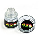 420 Glass Stash Jar & Ashtray Set - Storage Box