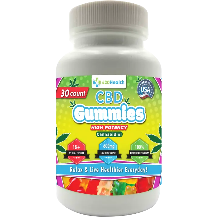 420 Health Cbd Gummies Bottle - 600mg - Meds & Supplements