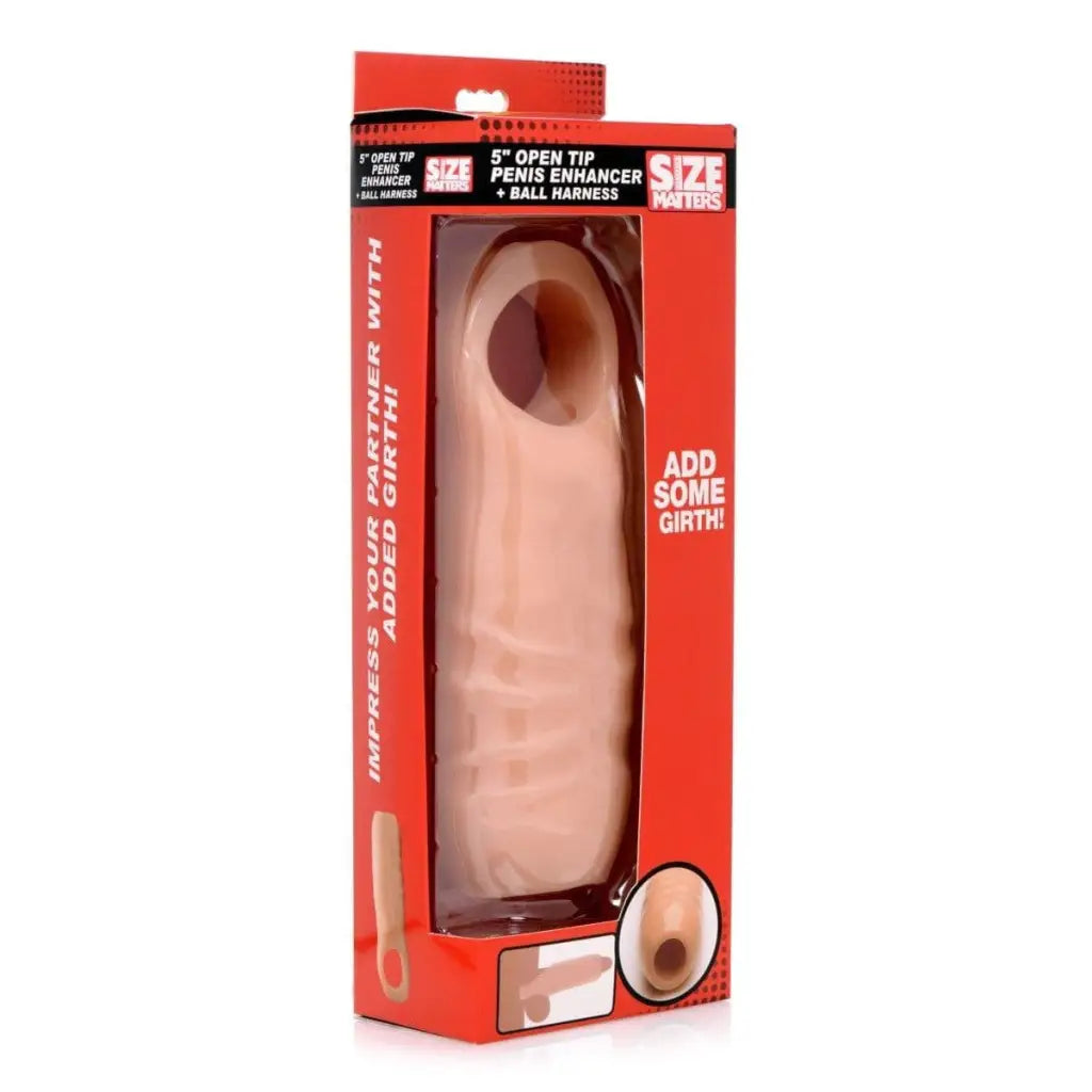 Size Matters Cock Extender 5 Inch Open Tip Penis Extension at the Haus of Shag