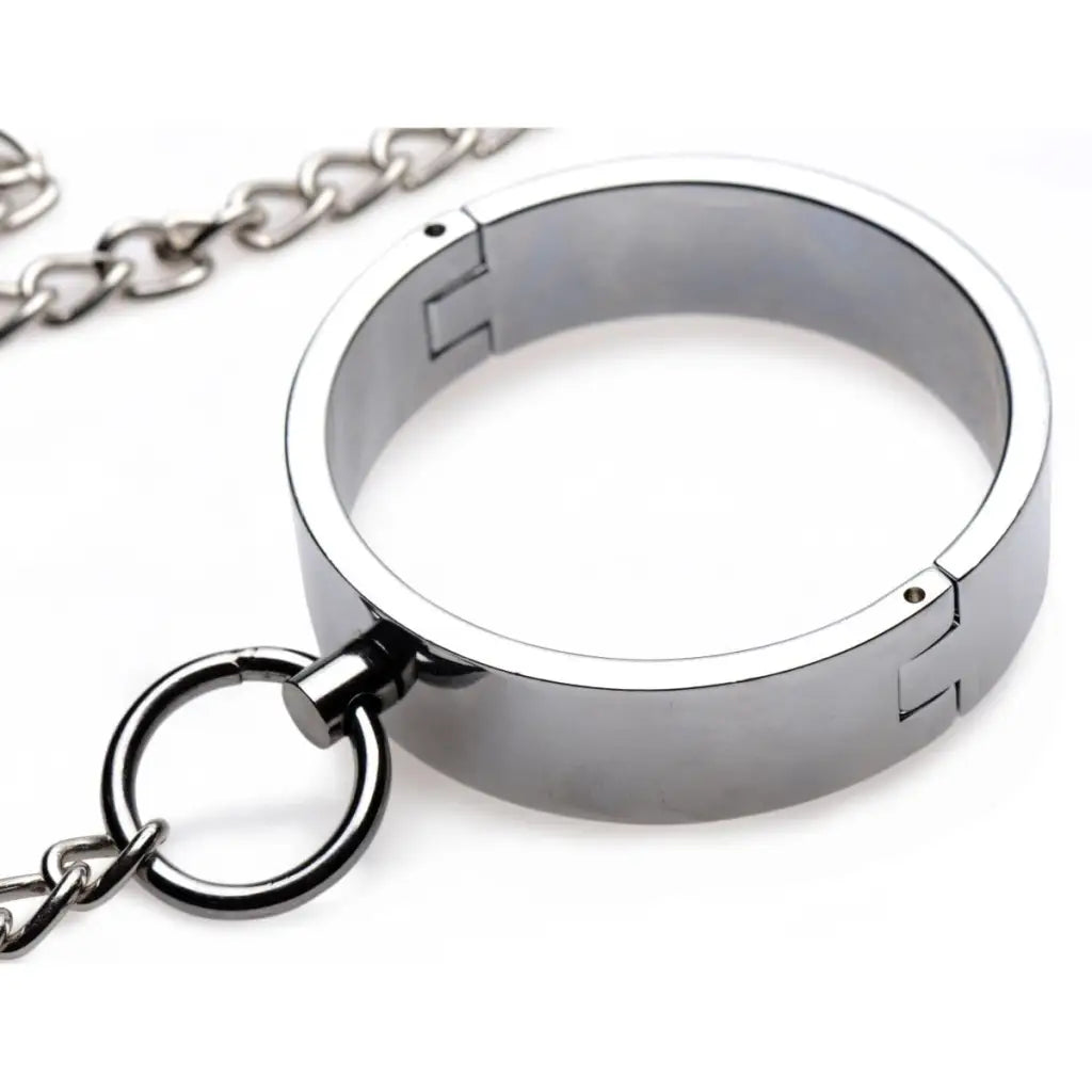 Master Series Cuffs 5 Piece Stainless Steel Shackle Set - at the Haus of Shag