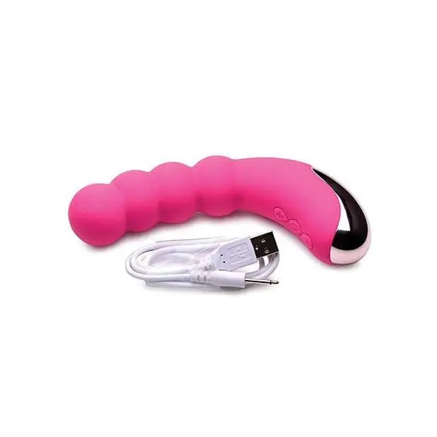 Curve Novelties Vibrator 50x Silicone Beaded Vibrator at the Haus of Shag