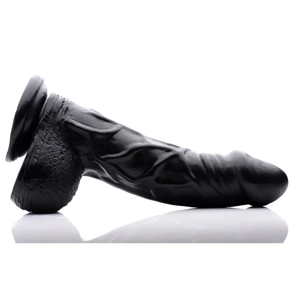 6.5 Inch Realistic Suction Cup Dildo - Black - Dildos